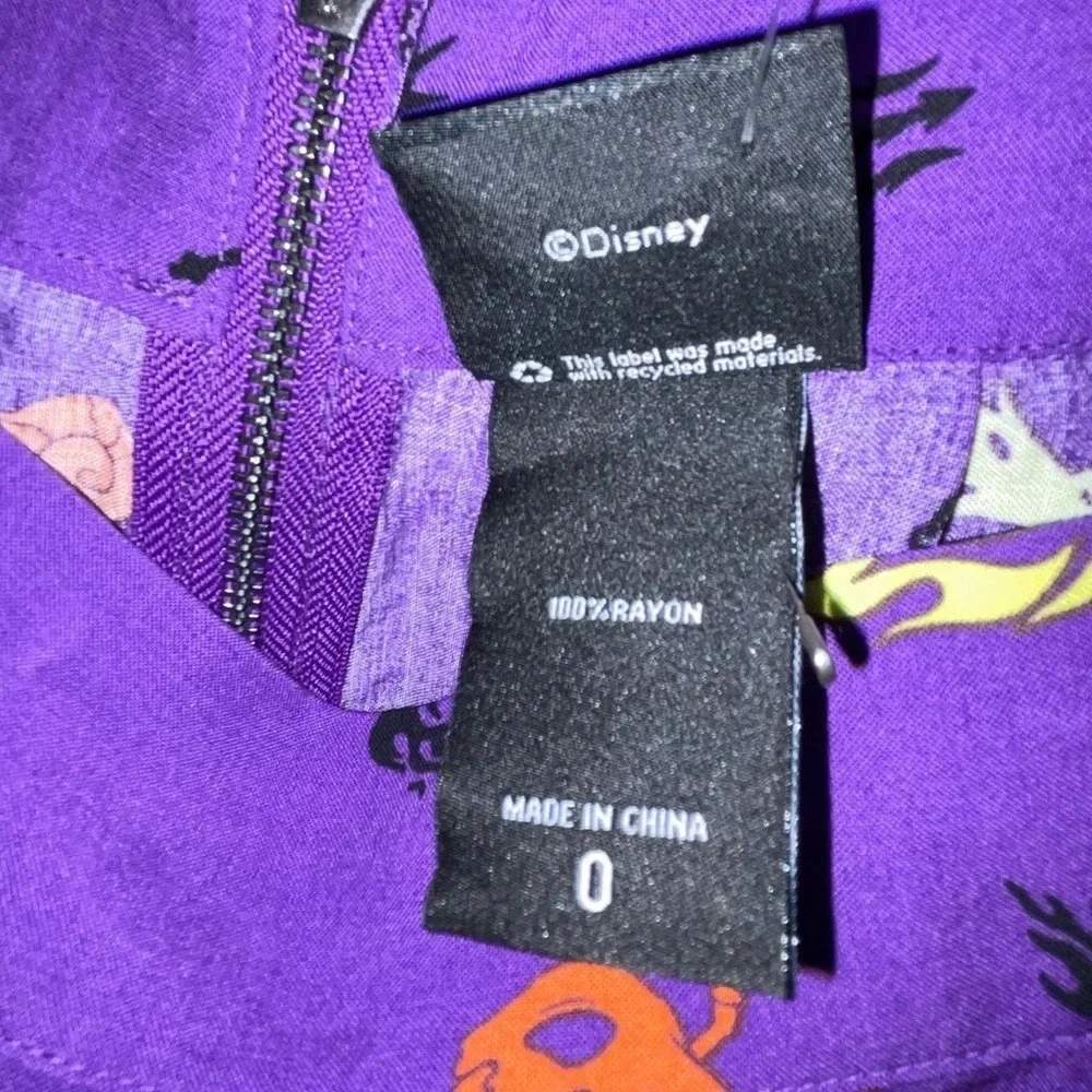 Disney Villains Torrid Halloween Women’s Mini Skater Skirt Challis Purple Size 0 - Picture 7 of 8